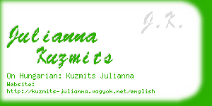 julianna kuzmits business card